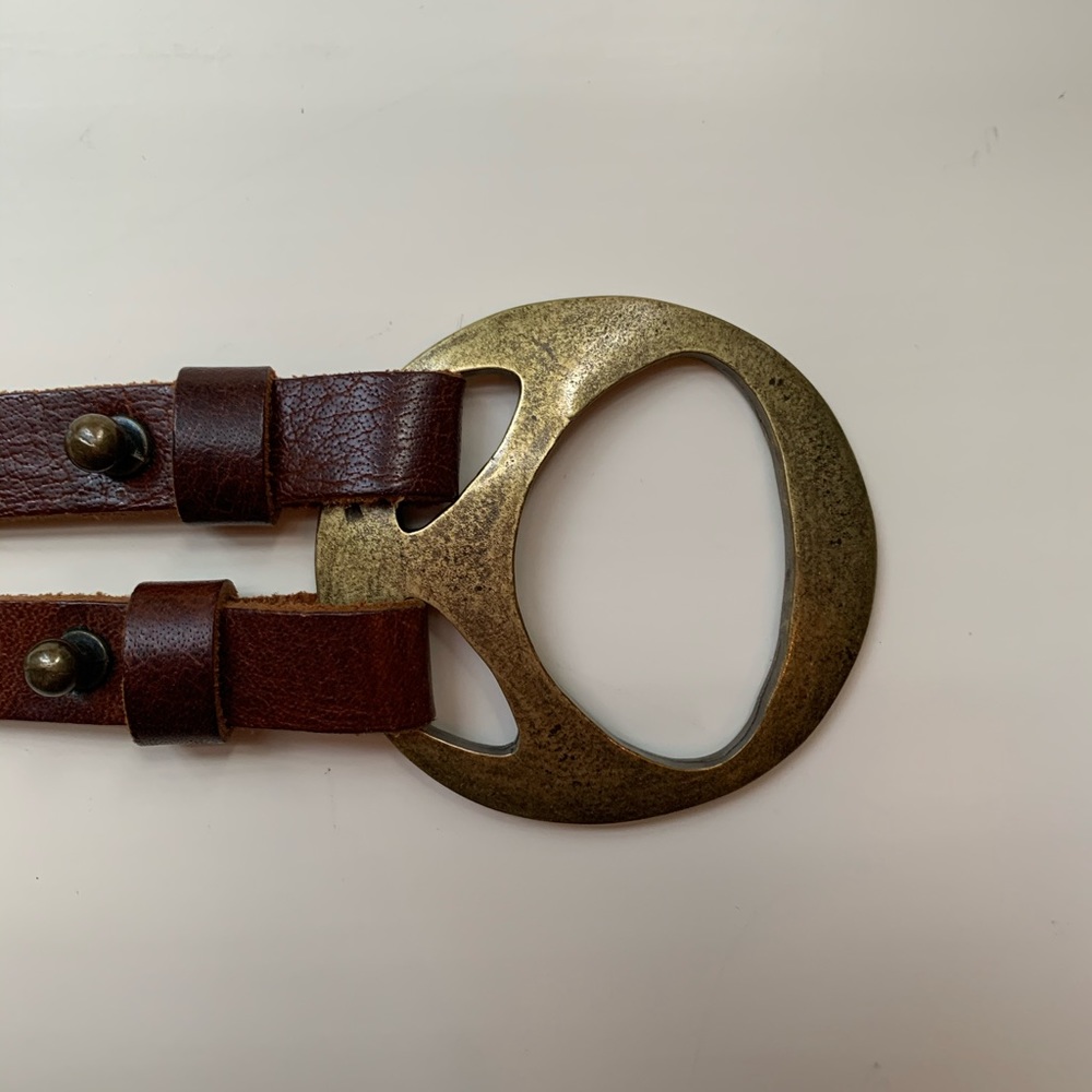 Kim White | Brown Leather Belt Size S